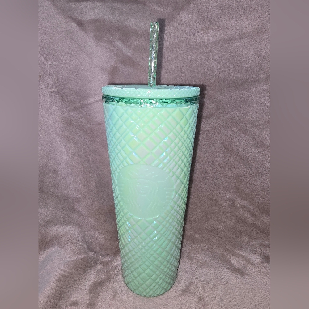 Starbucks Green Textured 24oz Tumbler with Straw